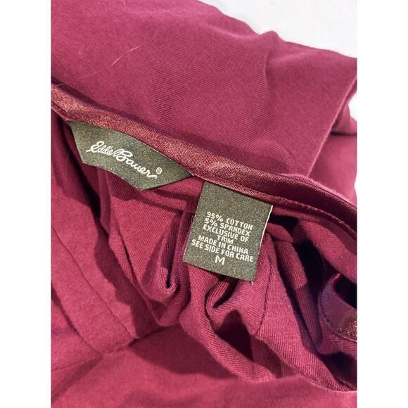 Eddie Bauer Maxi Dress Womens Sz M capsule Minimalist Cotton lagenlook peasant - Picture 7 of 7